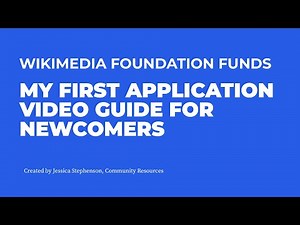 Wikimedia Foundation Funds Tutorial 1: My first application