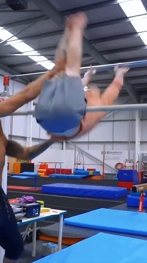 1.1M views · 10K reactions | This a-bar routine is no joke 若 #gymnastics #fail #gymnasticsfail #ouch #pain | Nile Wilson | Facebook