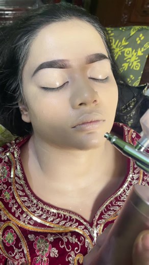Airbrush makeup done by Mahiya’S Makeover #foryouシpage #foryou #viralpost2025 #foryouシ
