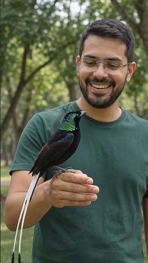 The Bird With The Longest Tail In The World? 🤯🪶 | Ribbon-tailed Astrapia