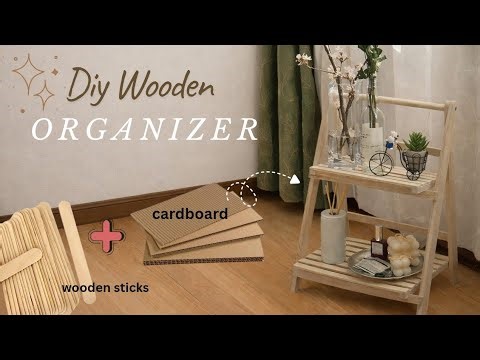 |Pinterest-Inspired DIY Wooden Organizer | Easy & Aesthetic|DIY Wooden Organizer on a Budge#diy