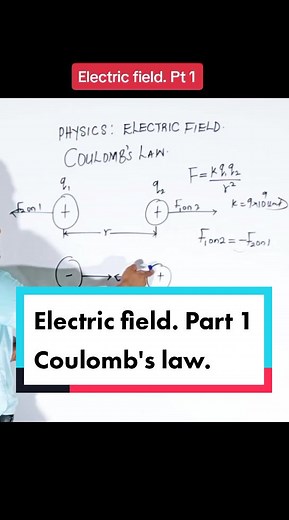Electric field. Coulomb's Law. #physics #phy #electricfield #coulombslaw #electric #mathsphy #inversesaquarelaw #permutivityoffreespace