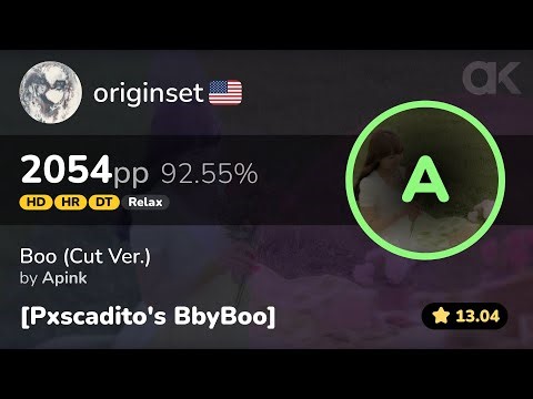 [13.04⭐] Relax | originset | Apink - Boo (Cut Ver.) [Pxscadito's BbyBoo] +HDDTHRRX 92.55% 2054pp FC