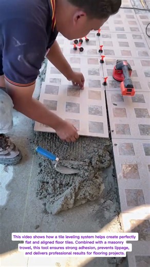 Perfect Tile Installation Using Tile Leveling System | Professional Flooring Tools in Action