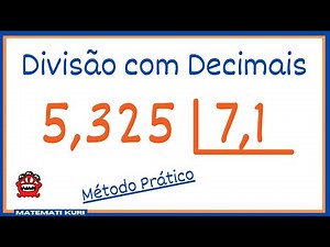 DIVISÃO COM VÍRGULA - Divisão com Números Decimais - Matemática Base