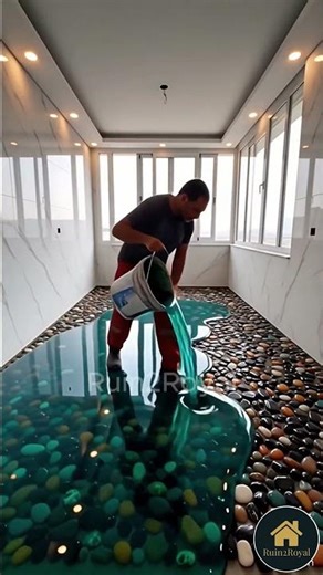 This Floor Looks Like Glass (But It’s Epoxy 😮)