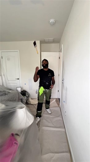 Baseboard painting techniques 🔥👀 #fyp #selfimprovement #tricks #dyi