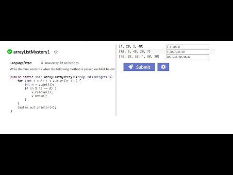 Java CodeStepByStep || arrayListMystery1 || arrayList, collections