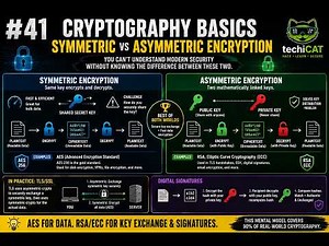 Cryptography Basics Explained | Symmetric vs Asymmetric Encryption (AES, RSA & ECC)