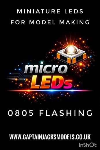 Micro LEDs - 0805 Flashing LEDs For Model Making Applications #captainjacksmodels #modellighting
