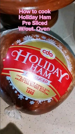 How to cook CDO Holiday Ham Pre Sliced w/o Oven #shorts