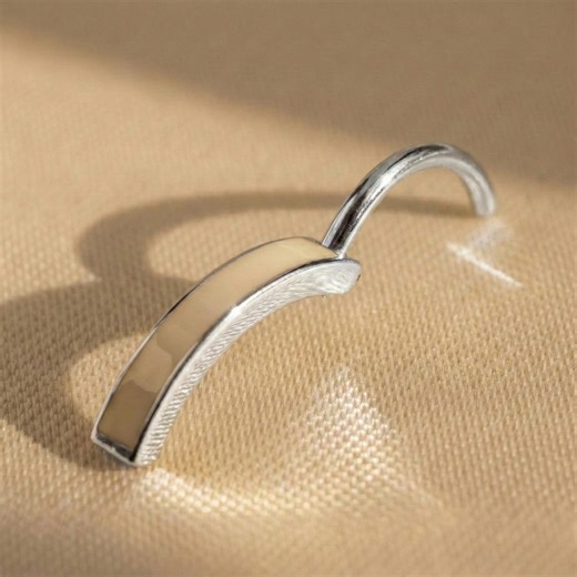 14K Solid Gold Belly Button Ring • Simple Elegant Belly Piercing for Everyday Wear - Etsy