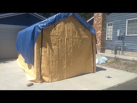 Harbor Freight Portable Garage Improvements: Movable, Secure, Protected and Affordable