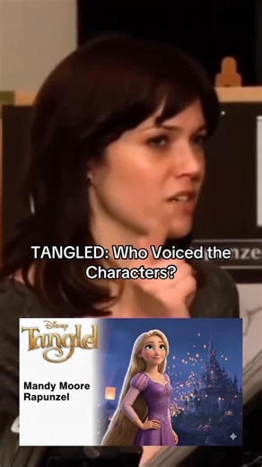 Frank the Disney Dad - Hidden Disney History & Nostalgia on Instagram: "WHO IS RAPUNZEL?! 🤯 The Voices Behind Disney’s Tangled! Did you know these famous faces voiced the iconic characters of Tangled? From Rapunzel’s long locks to Flynn’s famous smolder, it all started with these incredible voice actors: ✨ Rapunzel: The one and only Mandy Moore ⚔️ Flynn Rider (Eugene Fitzherbert): The charming Zachary Levi 🥀 Mother Gothel: The legendary Broadway star Donna Murphy It’s amazing how much their pe
