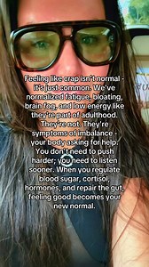 We’ve normalized: 😴 Constant fatigue 🤰🏼 Bloating after everything 🧠 Brain fog like you’re wading through mud 💤 Low energy that no caffeine can fix 😣 Mood swings 🔥 Inflammation 🍭 Cravings ⚠️ Zero motivation But hear me loud and clear: NONE of that is normal. It’s just common because so many people are living with hormone imbalances, blood sugar issues, nutrient deficiencies, cortisol dysregulation, and gut dysfunction… and they don’t even know it. Your body isn’t trying to annoy you — It’