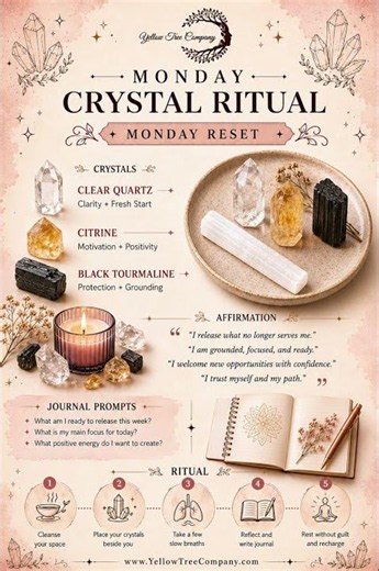 Monday Reset | Crystal Ritual for a Fresh Start