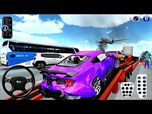 Crashed Car Transport Truck to Auto Repair Shop - 3D Driving Class Android Game - Gameplay Mobile