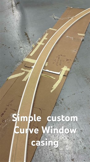 making Curve Window Casing