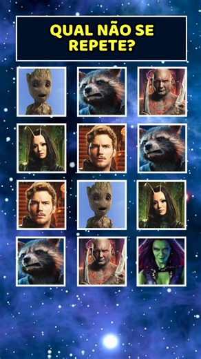 Who is the Only One Who Doesn't Repeat? 🌌💚 (Guardians of the Galaxy)
