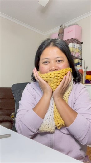 Loopy yarn scarf 🧣🥰 #crochetcreations #HandmadeWithLove #fiberartist #loopyyarn | Marni Morrell