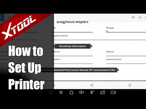 How to Set Up Printer on XTOOL Diagnostic Tablets