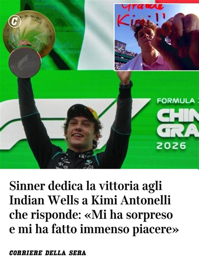 Sono le 10.30 quando il volo da Istanbul atterra al Marconi, sostanzialmente 24 ore dopo i festeggiamenti sul podio di Shanghai per la prima vittoria in carriera. Kimi Antonelli ha fatto la storia, ed è raggiante quando esce dal settore arrivi dell'aeroporto. «La vittoria è un punto d'inizio, spero di continuare così perché siamo sulla strada giusta e sono veramente contento di aver portato il tricolore sul gradino più alto del podio». Il weekend perfetto per il 19enne, scattato dalla pole posit