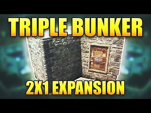 TRIPLE BUNKER 2x1 Base Expansion | RUST Solo/Duo/Trio Small Group