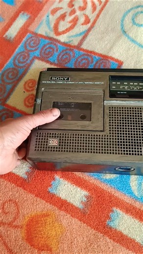 vintage Mini tape recorder Sony CF-310Y MW 3 band radio cassette recorder#song viral#shortsviral