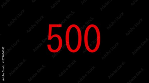 Reverse Number Counter Animation 1000 to 0