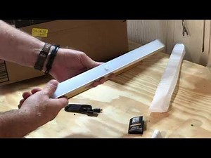 LED under cabinet light unboxing and install. Motion sensor type