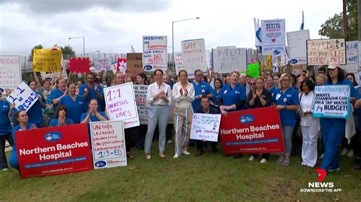 23K views · 119 reactions | Nurses at the troubled Northern Beaches Hospital have walked off the job, demanding better pay and conditions, in a new crisis for the hospital’s embattled private operator. Download the 7NEWS app: 7news.link/7newsapp #7NEWS | 7NEWS Sydney | Facebook