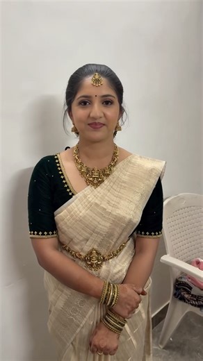 Ramya Priya on Instagram: "Our naughty Bride (my sis) Sofiya 💕 For her engagement 💫 For makeup Bookings- 9597770780/9789598120 . . . #bridalmakeup #bridesmademakeup #sareedraping #sareeprepleating #pubertymakeup #avinashimakeup #tirupurmakeup #makternityshoot #babyshowermakeup #engagementmakeup #mettupalayam #divinebeautymakeupartistry"