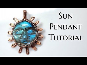Wire Wrapped Sun: Viking Weave: Wire Wrapping Tutorial: DIY Jewelry