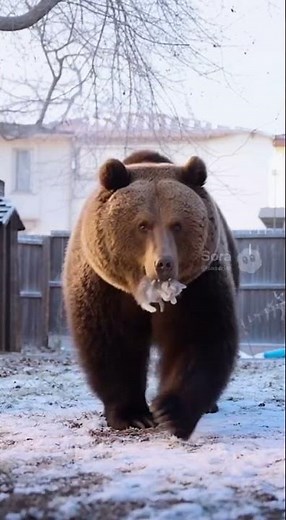 World’s Warmest Moment: Bear Finds Injured Kitten & Gently Carries It to Den! #bear#cat