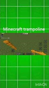minecraft trampoline tutorial #minecraft