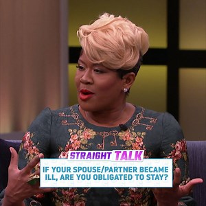 2M views · 12K reactions | Dan Gasby’s wife, B. Smith, suffers from dementia. He shares his home with her and his live-in girlfriend. So, Steve had to ask the Straight Talk panel: are you obligated to care for your partner, even if they don't remember you? | STEVE on Watch | Facebook