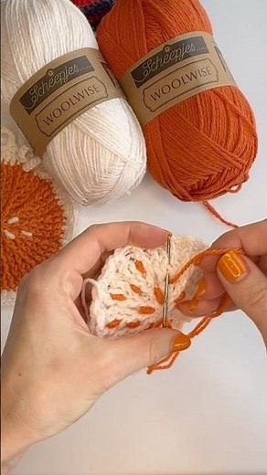 How to Add Seed Stitches to Your Crochet. Variation 2