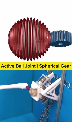 Active Ball Joint & Spherical Gear Mechanism Explained! 🔧⚙️ #Shorts