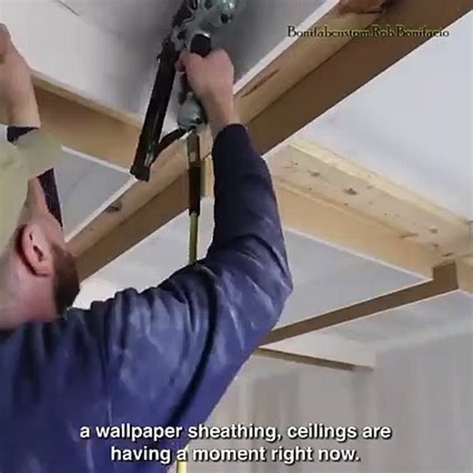 how to process of building a coffered ceiling in your home including necessary framing and support