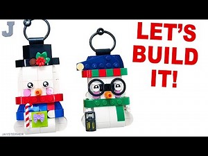 LEGO 2025 Snowman Ornaments 40812 Unboxing, Build, & Review