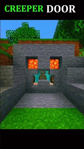 Minecraft Creeper Door 💀 #minecraftshorts #trend #mineland