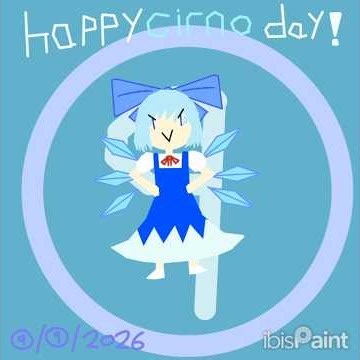 Happy Cirno day! (Cirno time-lapse, 9/9/2026) #touhou #cirno
