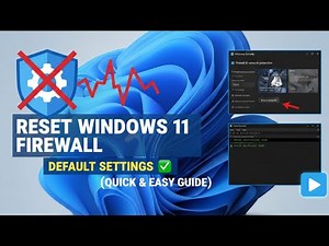 How to Reset Windows 11 Firewall to Default Settings (Quick & Easy Guide)