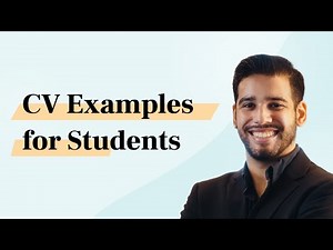 Student CV Examples of What to Put & How to Write Yours (UK Template - Undergrad, Uni, Medical) #cv