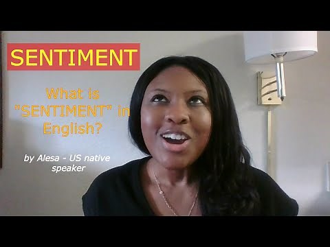 What is "SENTIMENT"? What does "SENTIMENT" mean in English?