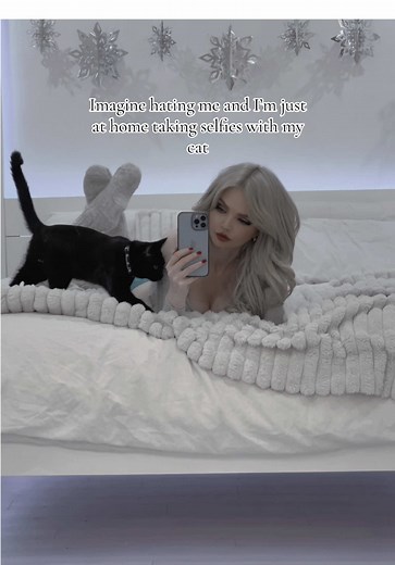 Goth Girls Embrace the Snowy Season with Cats