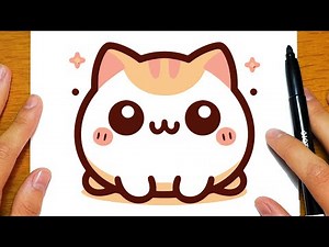 HOW TO DRAW A CUTE CAT | Learn easy drawing