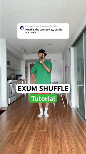 EXUM SHUFFLE with the head! #kyleexum #exumshuffle #tutorial #dance