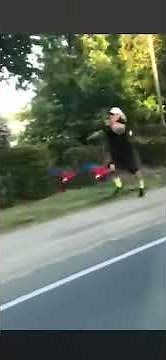 Guy Walks His Parrots Outside