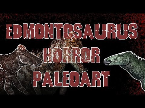 Dinosaur Horror Paleoart: Edmontosaurus | Speedpaint with Commentary